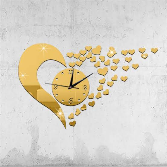 Wall Clock Mirror Sticker