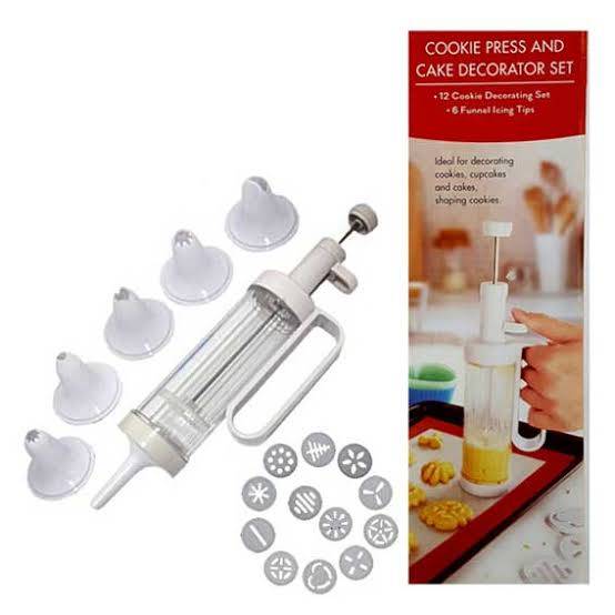 Cookies Press & Cake Decorator Set