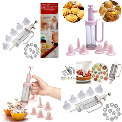 Cookies Press & Cake Decorator Set