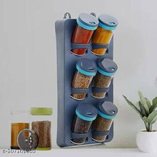 Wall Mounted 6in 1 Spice Rack