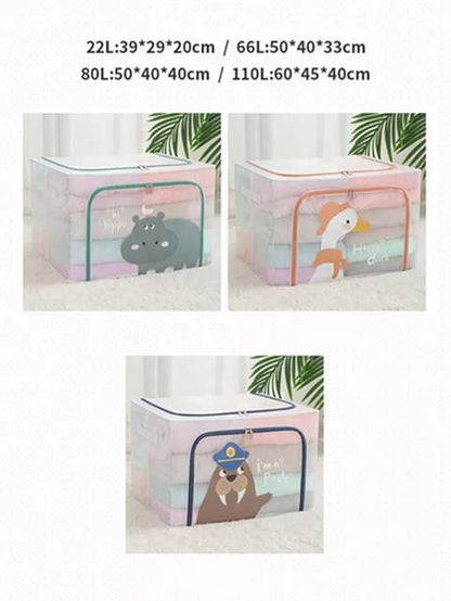 Transparent Printed Storage Bag (80L)