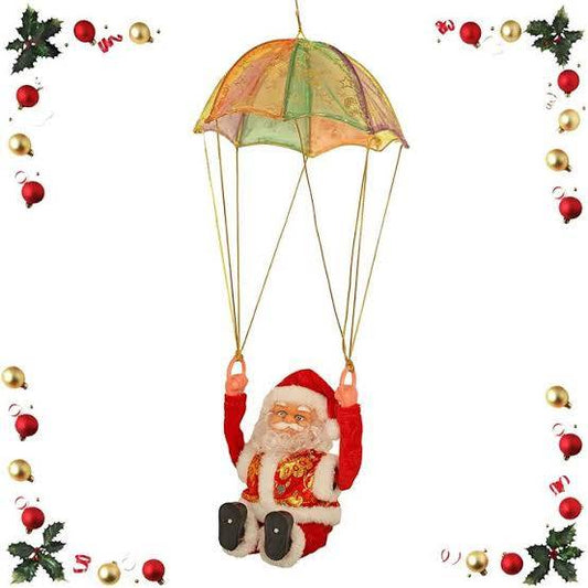 Tumbling Parachute Santa