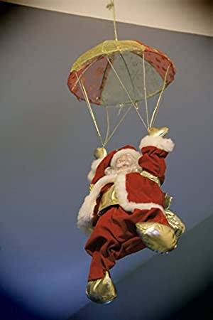 Tumbling Parachute Santa