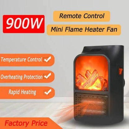 900 Watt Flame Heater