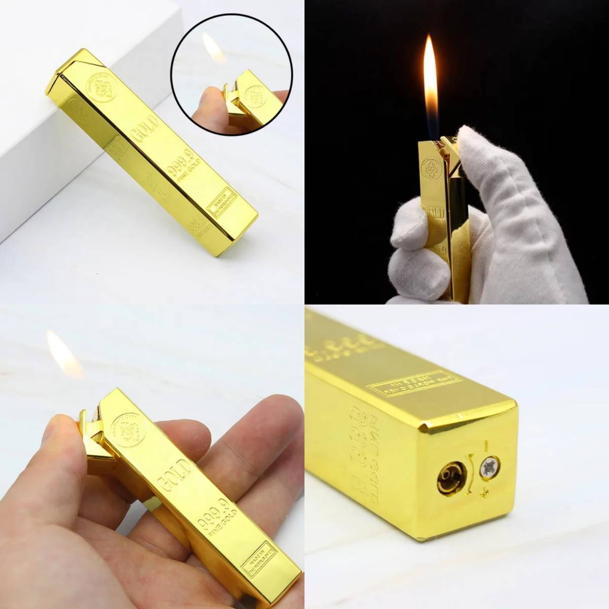 Gold Biscuit Lighter