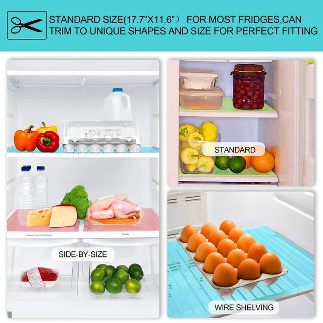 Washable Fridge Mat (Set of 6 Pcs)