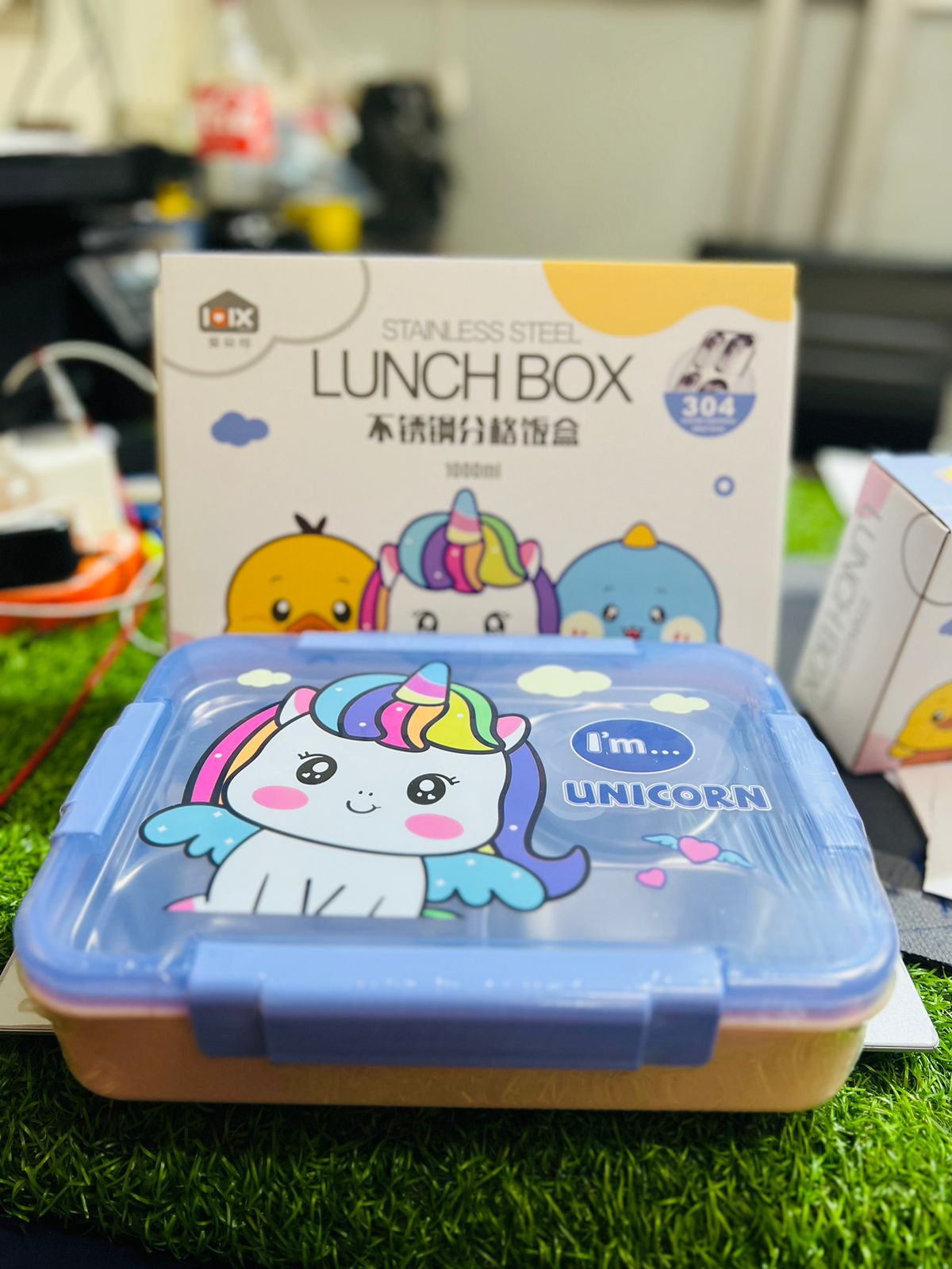 4+1 Section Unicorn Lunch Box (JA-L008)
