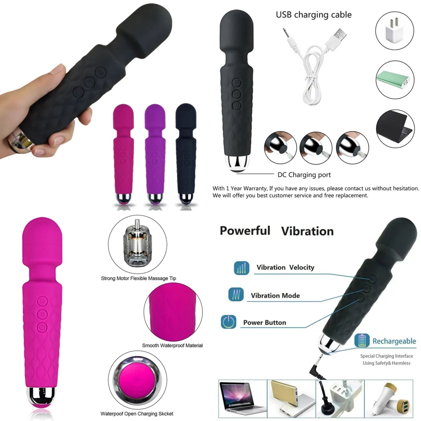 Waterproof Vibrator Massager