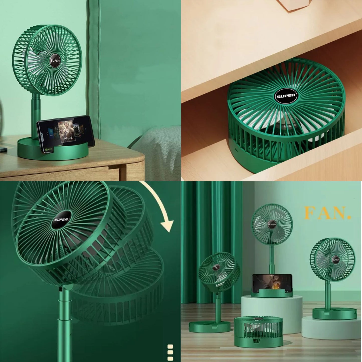 Adjustable Folding Fan