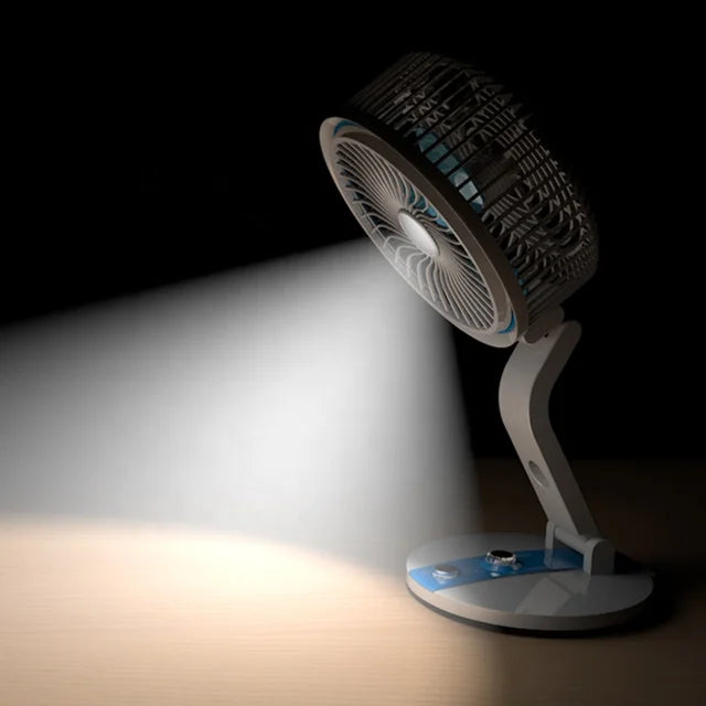 360° Adjustable Folding Fan With LED