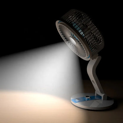 360° Adjustable Folding Fan With LED