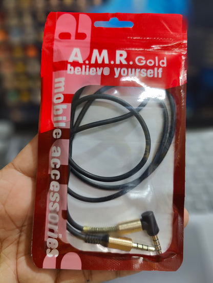 AMR GOLD L SHAPE METAL AUX CABLE