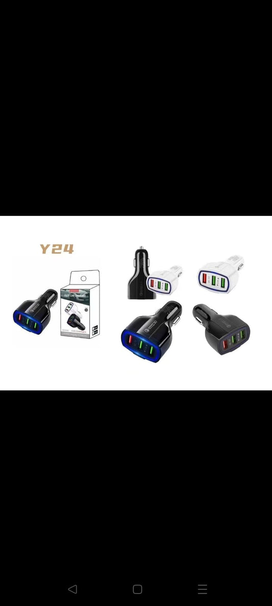 Y24 3 PORT CAR CHARGER