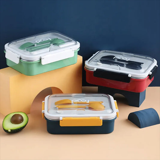 LUNCH BOX 3 SECTION STEEL (JA L004)