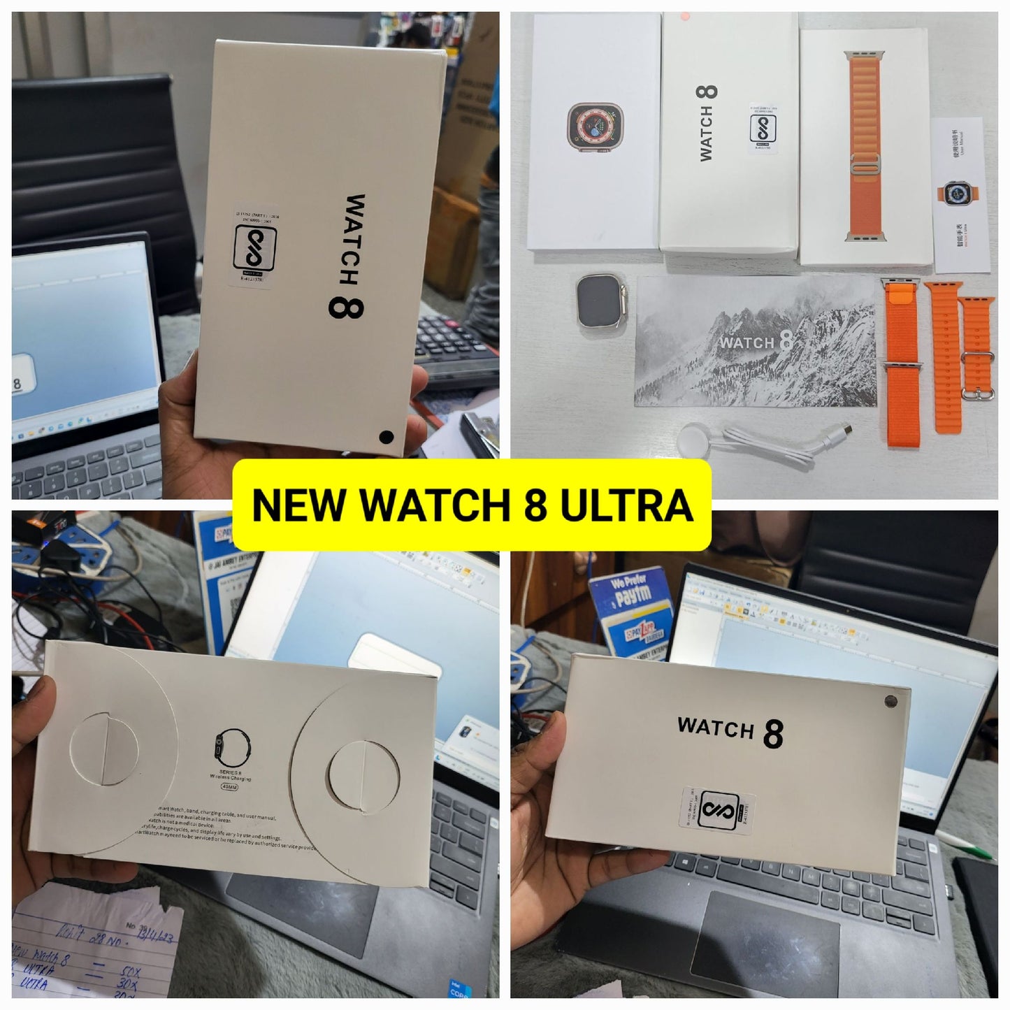 NEW WATCH 8 ULTRA (49 MM ) WITH DUBBLE STRAP