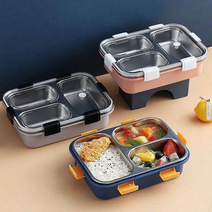STAINLESS STEEL LUNCHBOX 3 COMPARTMENT (JAL001)