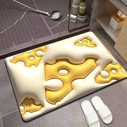 5D Print Bathroom Water Absorbing Mat