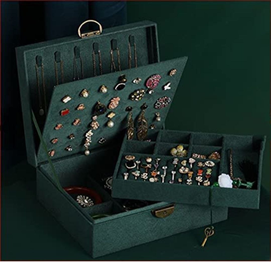 3 Layer Valvet Jewellery Box(Imported)