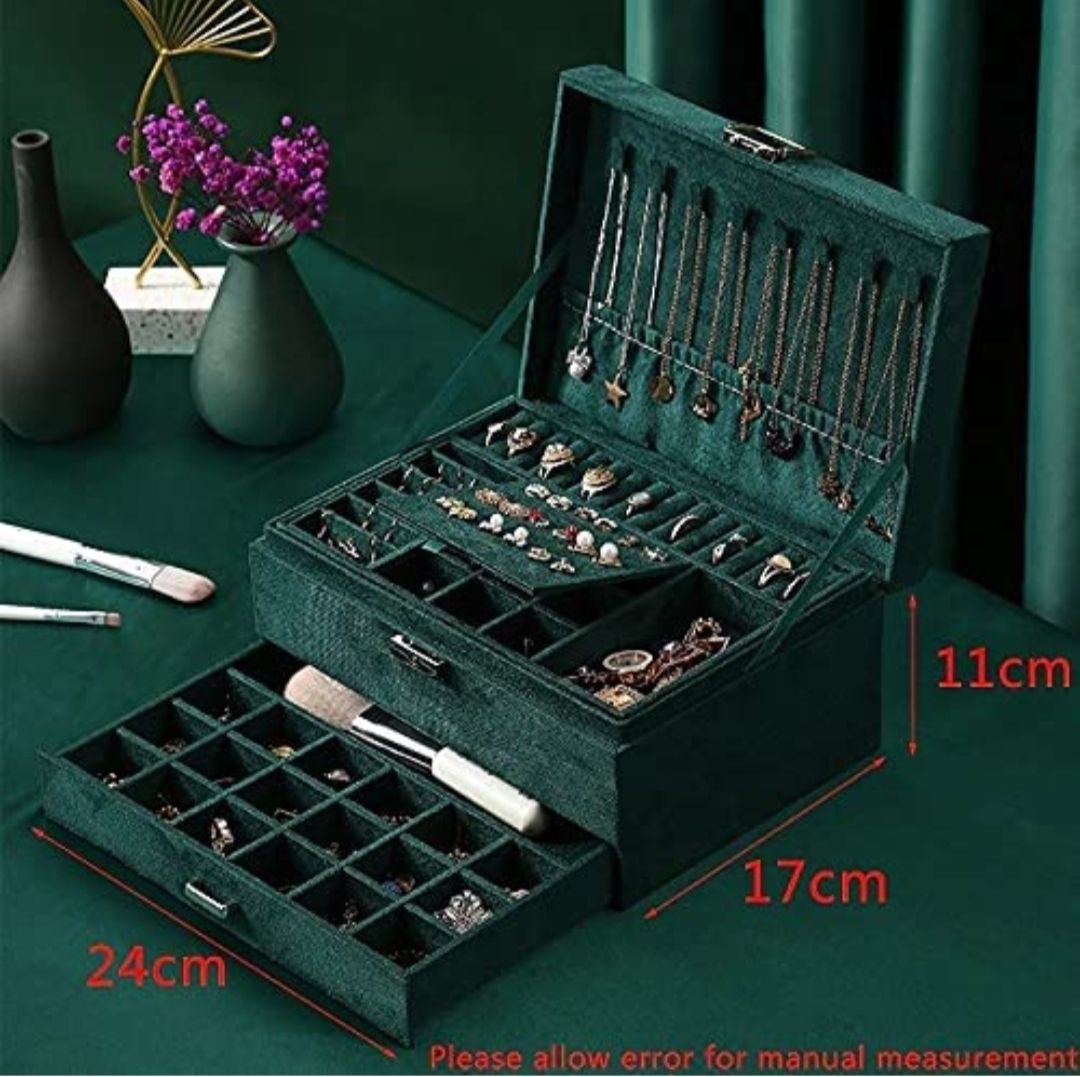 3 Layer Valvet Jewellery Box(Imported)