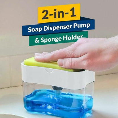 2 in 1 Liquid Soap Dispenser