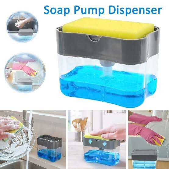 2 in 1 Liquid Soap Dispenser