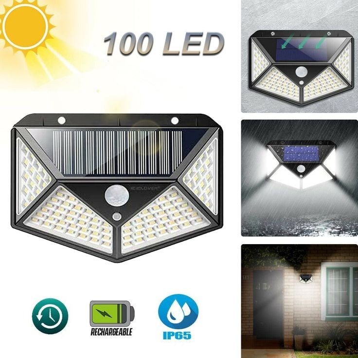 100 LED Solar Sensor Light