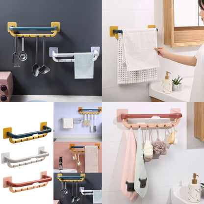 Self Adhesive Double Bar Towel Hanger