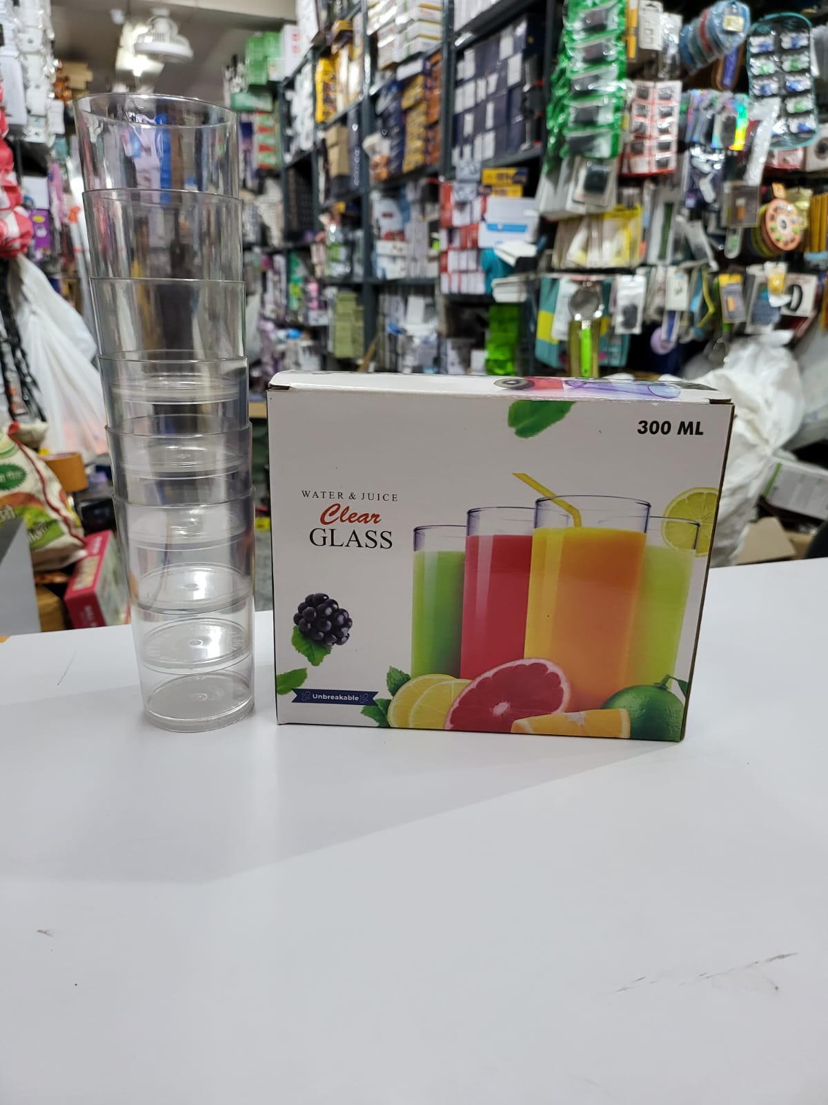 CLEAR GLASS 6 PC SET