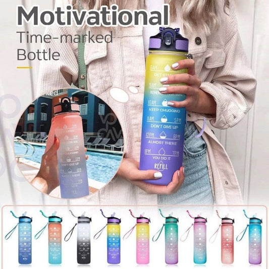 Rainbow Motivational Sipper Bottle