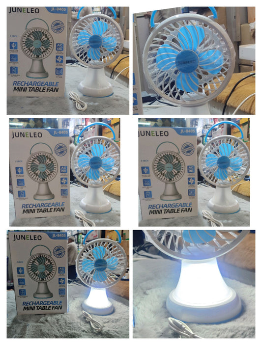 JUNELEO JL-8405 RECHARGEABLE MINI TABLE FAN