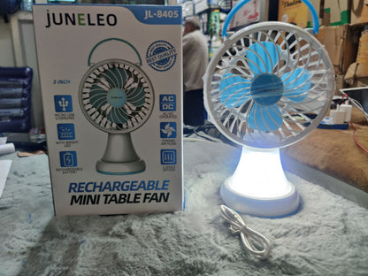 JUNELEO JL-8405 RECHARGEABLE MINI TABLE FAN