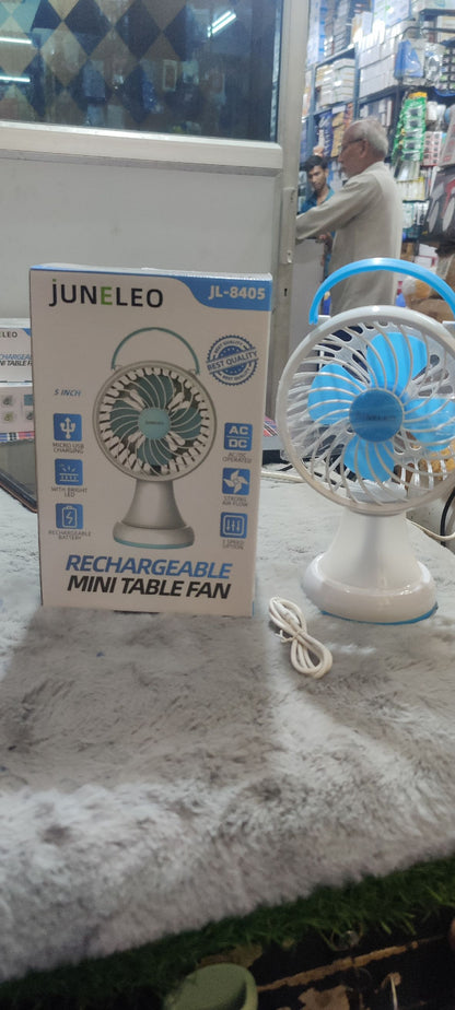 JUNELEO JL-8405 RECHARGEABLE MINI TABLE FAN