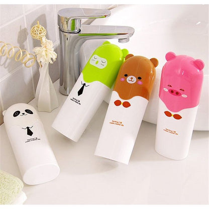 Travel Teddy Toothbrush Holder