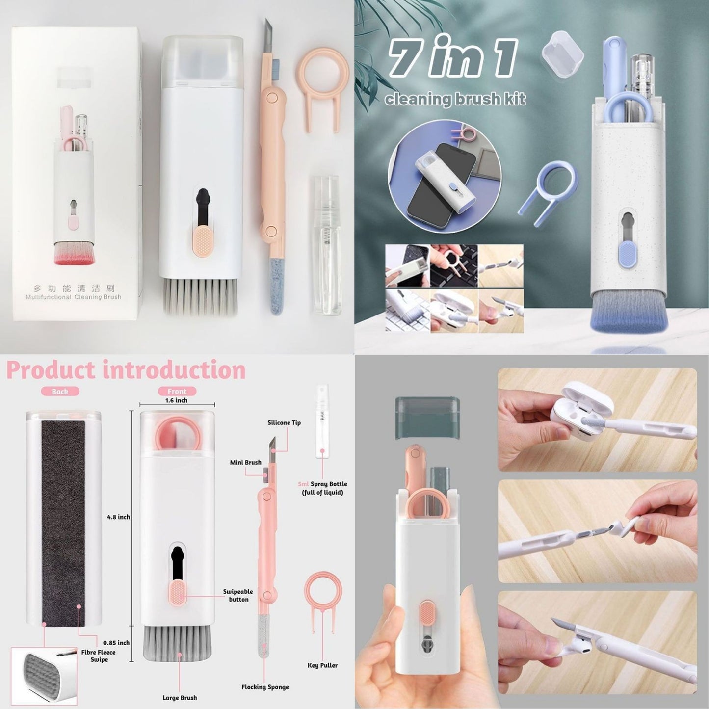 7 in 1 Multipurpose Cleaning Brush Kit