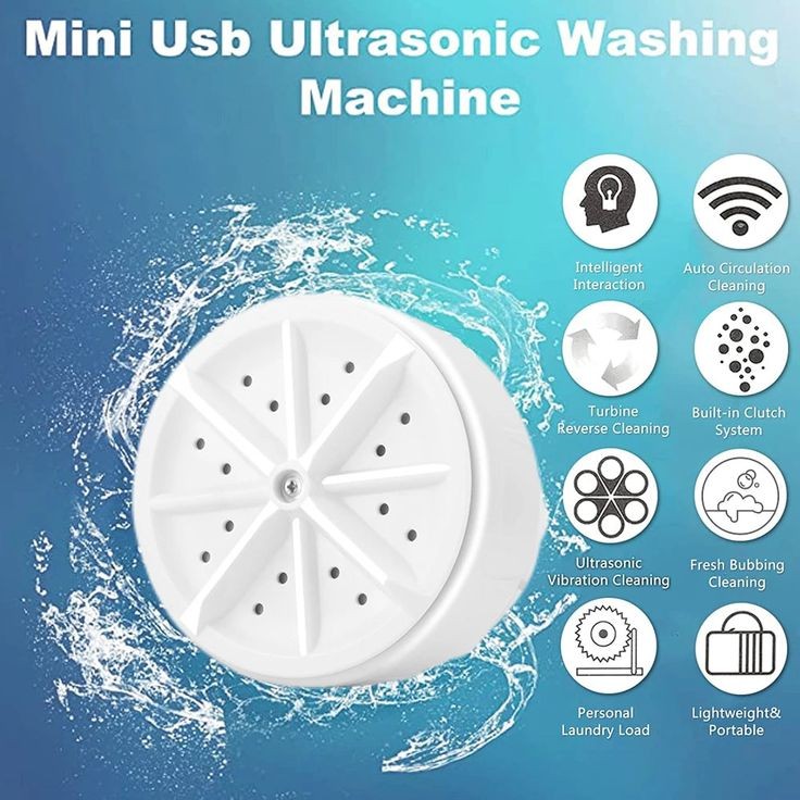 Mini USB Turbine Washing Machine