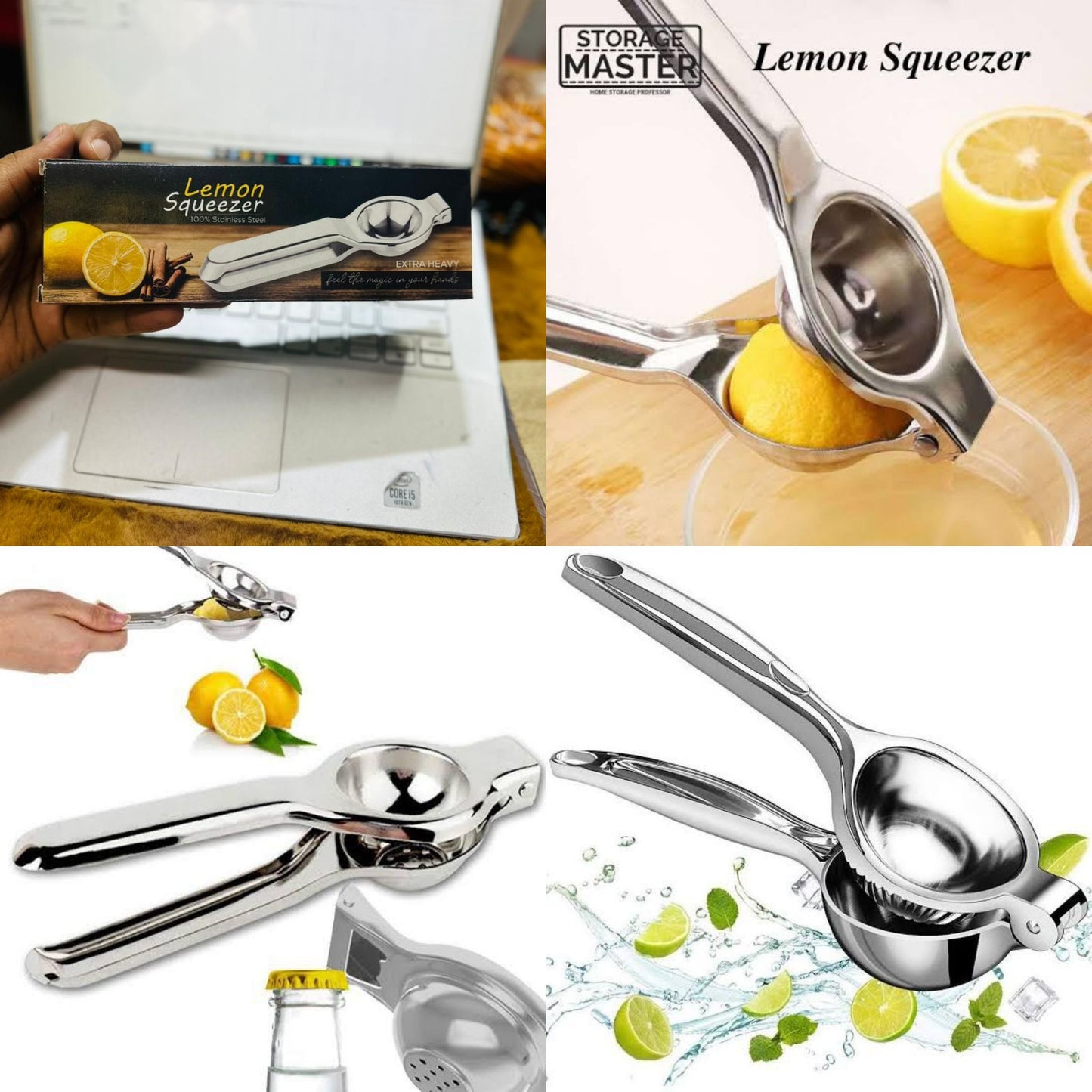 Steel Lemon Squeezer (Heavy Box Packing)