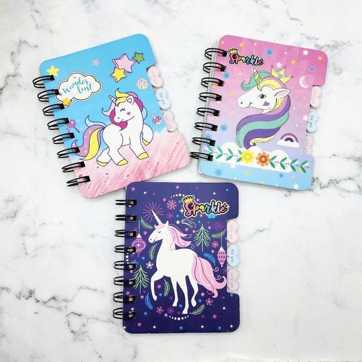 Mini Unicorn Spiral Notebook