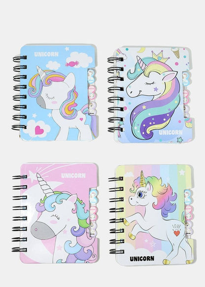 Mini Unicorn Spiral Notebook