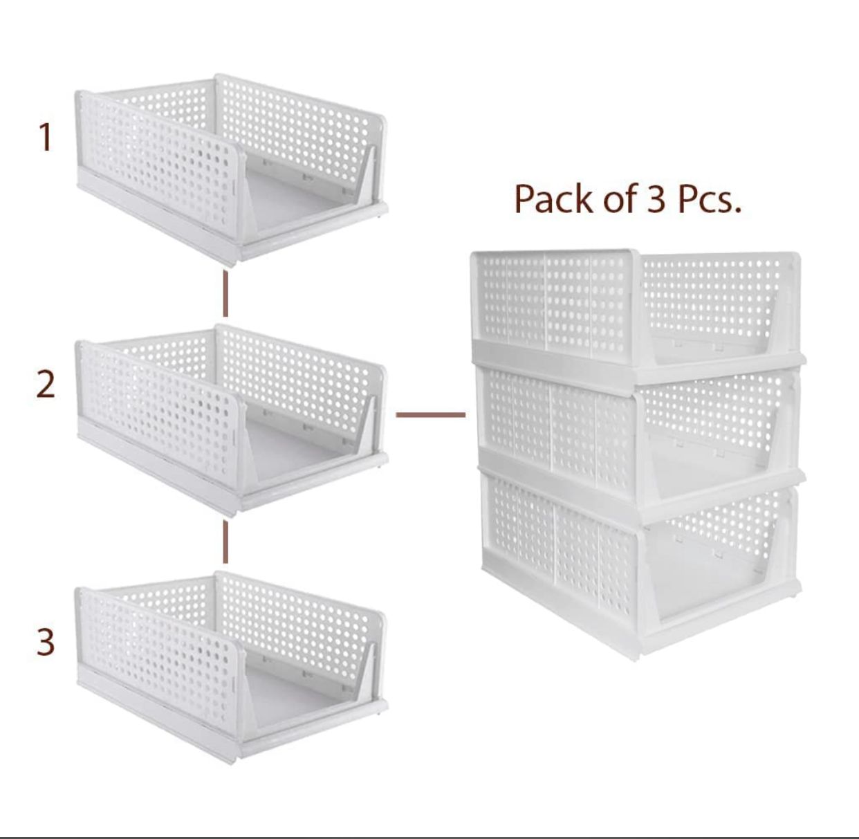 4 Layer Foldable & Sliding Drawer/Wardrobe Organiser