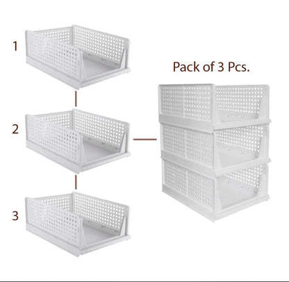 4 Layer Foldable & Sliding Drawer/Wardrobe Organiser