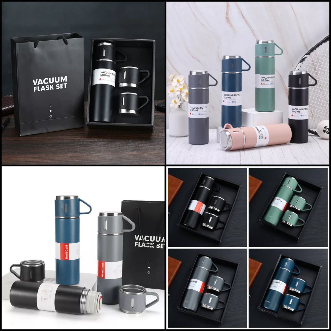 Vaccum Flask Cup Set