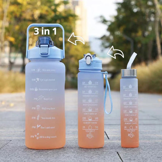 3in1  Rainbow Motivational Bottle