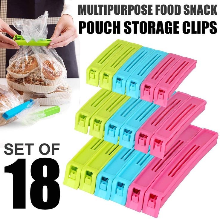 18 Pcs Food Clip (Box Packing)