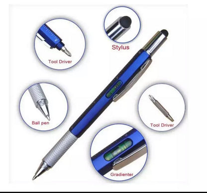 7 In 1 Multifunction Screw Pen (Metal)