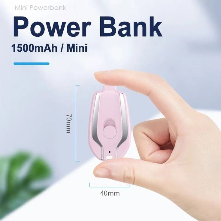 Mini Keychain Power Bank (For iPhone)