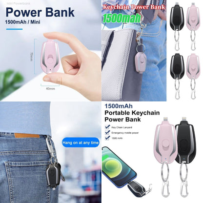 Mini Keychain Power Bank (Type-C Port)