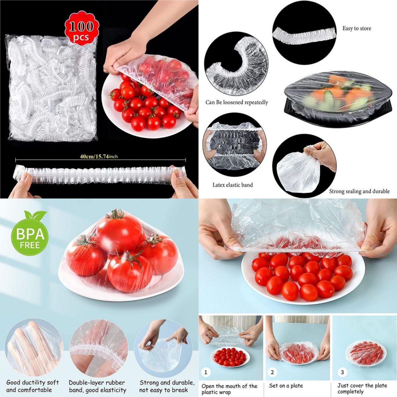 Reusable Food Cover (100Pcs)