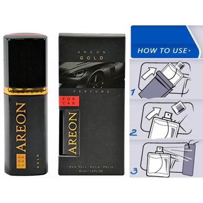 Areon Car Perfume  Air Freshener Gold Spray Type 50 ML

by Areon