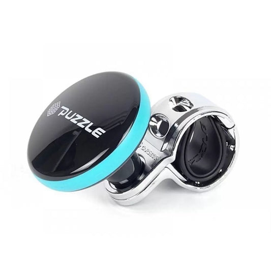 Puzzle Sporty Car Power Steering Handle Spinner Knob Black and Sky Blue

by Puzzle