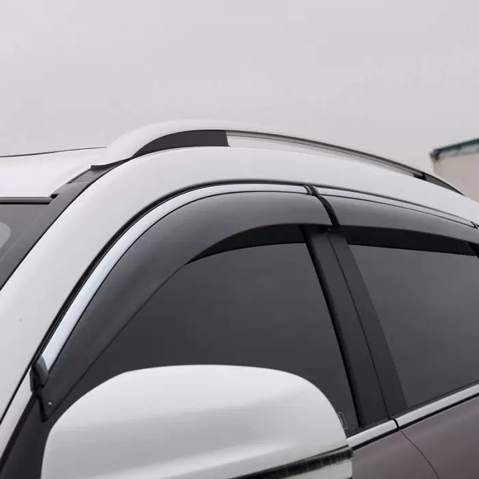 Maruti Suzuki Baleno 2022 Onwards Car Window Door Visor with Chrome Line (Set Of 4 Pcs.)

by Imported